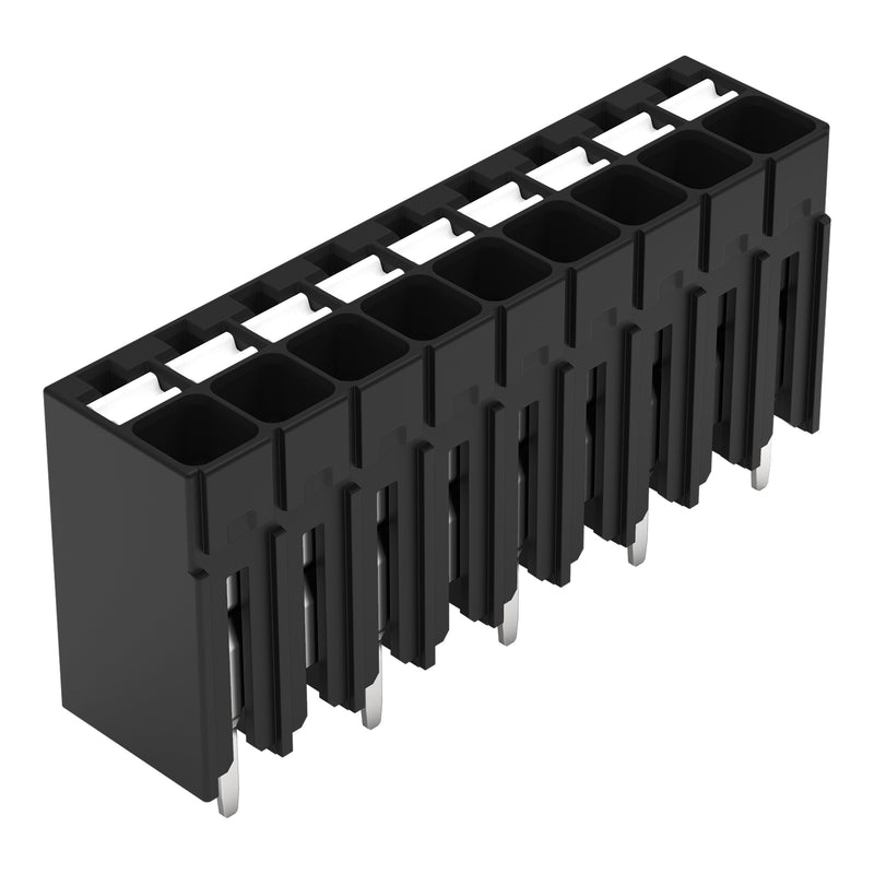 WAGO - Leiterplattenklemme THR-Leiterplattenklemme 20861129300000997607 Drücker,1,5mm²,sw − 940 Stück