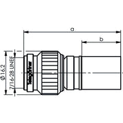 Telegärtner - Koax-Steckverbinder TNC-Kabelstecker cr/cr 100023712 G37 (2.7/7.25)