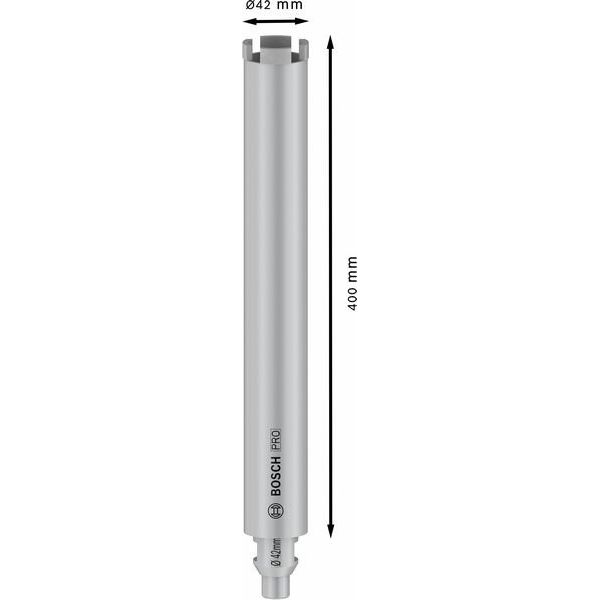 Bosch - Bohrkrone PRO Nassbohrkrone, 42 x 2608601735 400 mm, G 1/2 Zoll