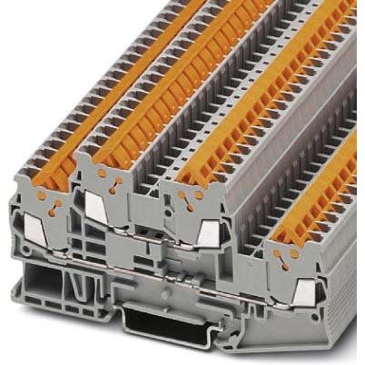 Phoenix Contact - Durchgangs-Reihenklemme Doppelstockklemme, grau QTTCB 1,5 H=5,2mm 0,25-1,5qmm − 50 Stück