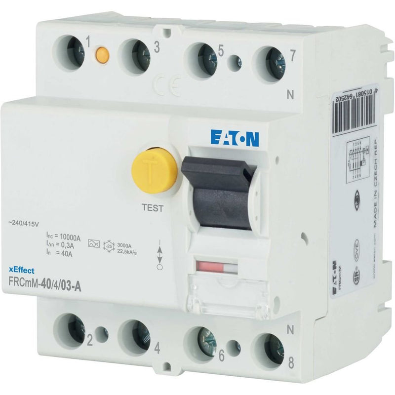Eaton - Fehlerstrom-Schutzschalter FI-Schalter FRCMM-40/4/03-A 40A 300mA 4polig