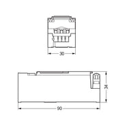 WAGO - Flachleitungsadapter für steckbare Gebäudeinstallation Abgriffmodul 896-232 3x2,5 mm²,gr − 10 Stück
