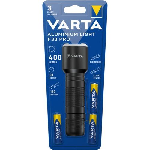 Varta Cons.Varta - Taschenleuchte Aluminium Light F30 Pro (VE1) 3xAAA LonglifePower
