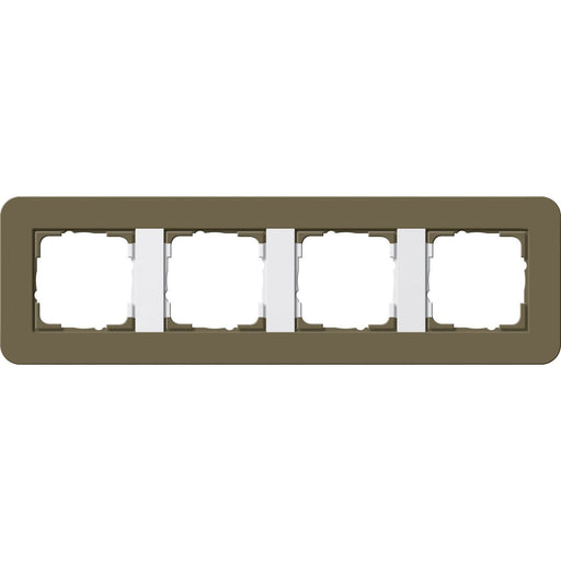 Gira - Abdeckrahmen 4fach 0214416 Umbra/Reinweiß