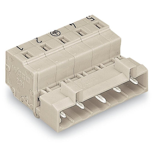 WAGO - Kabelsteckverbinder für Leiterplattensteckverbinder 1-Leiter-Stiftleiste 723-604/018-042 CAGECLAMP,2,5mm²,lgr − 50 Stück
