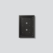 Siedle&Söhne - Montageelement für Türstation Gehäuse-Aufputz GA 612-3/2-01 DG Dunkelgrau-Glimmer