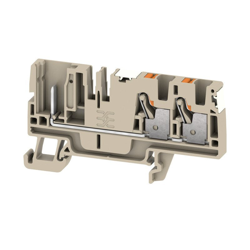 Weidmüller - Durchgangs-Reihenklemme Klemme APGTB 4 FT 3C/1 DL PUSH IN, 4 mm² − 50 Stück