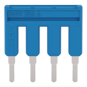 WAGO - Querverbinder/Brücker für Reihenklemme Brücker 4-fach 2002-404/000-006 4-fach,isoliert,blau − 25 Stück