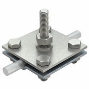 OBO Bettermann - Verbinder für Blitzschutz Kreuzverbinder 252 GB 10x45 flach/rund, 8-10mm − 10 Stück