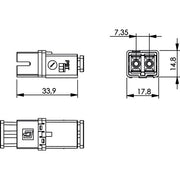 Telegärtner - LWL-Kupplung STX SC-RJ/2SC Kupplung 100021200 MM