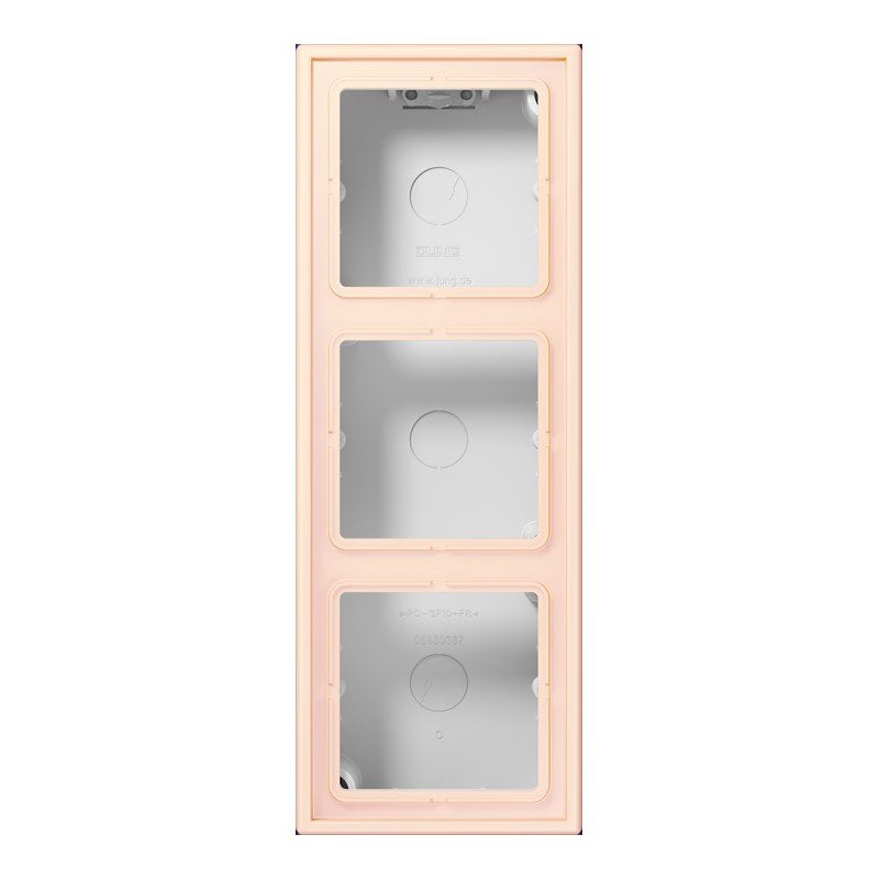 Jung - Aufputzgehäuse für Unterputzgerät Aufputz-Kappe 3fach LC 583 A 226 orange pale (32082)