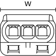 HellermannTyton - Steckklemme Verbindungsklemme HCR-3-PC-CL − 1500 Stück