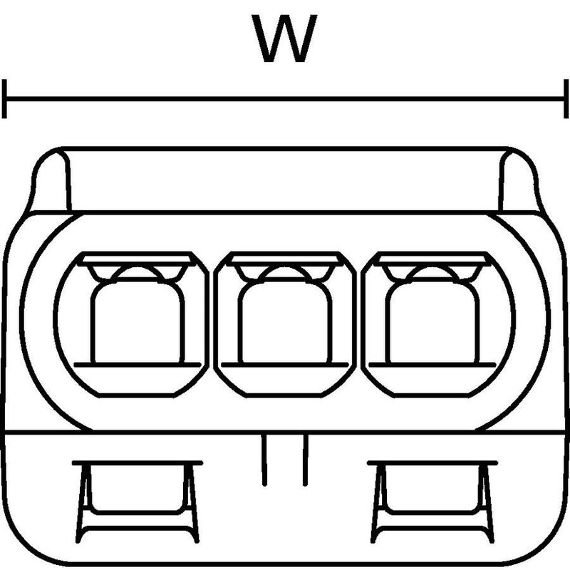 HellermannTyton - Steckklemme Verbindungsklemme HCR-3-PC-CL − 1500 Stück