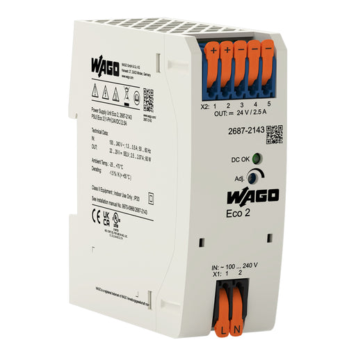 WAGO - Gleichstromversorgung Netzgerät Eco 2,1-phasig 2687-2143