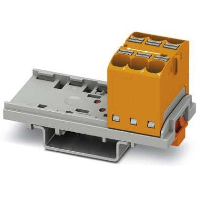 Phoenix Contact - Durchgangs-Reihenklemme Verteilerblock PTFIX 6X4-NS35 OG senkr, 0,2-6qmm or − 8 Stück