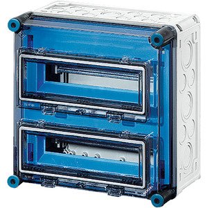 Hensel - Installationskleinverteiler Automatengehäuse Mi 1222 24TE m.2Klappdeckeln − 1 Stück by Hensel
