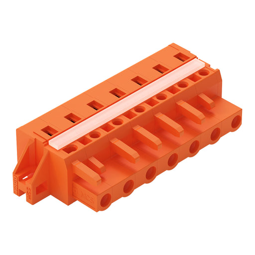 WAGO - Kabelsteckverbinder für Leiterplattensteckverbinder 1-Leiter-Federleiste 231-707/027-000 CAGECLAMP,2,5mm²,or − 25 Stück