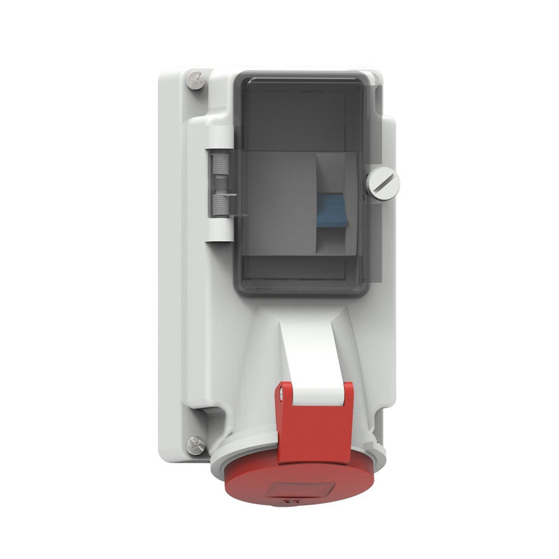 Bals Elektrotech - CEE-Steckdose abschaltbar, abgesichert (IEC 60309) Wandsteckdose abgesichert 15103 16A 4p 400V 6h IP44