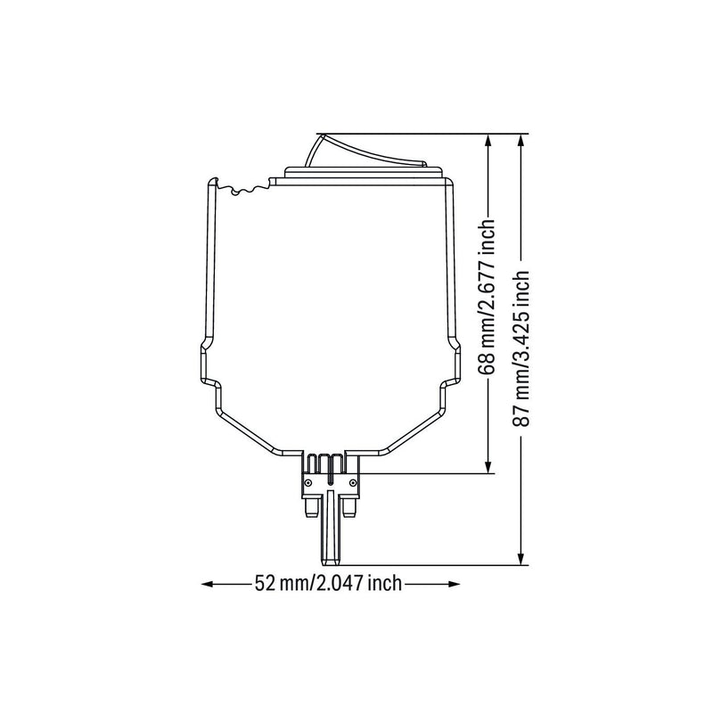 WAGO - Bauelementestecker Schaltermodul 2042-1008 AC 250 V,transluzent