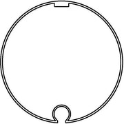 DELTA DORE - Zubehör/Ersatzteile für Tor-/Rollladenantriebe Adapter-Set Large AM60-D85R RTB f. 78 Rnd-Nutr