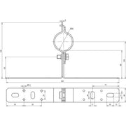 DEHN - Zubehör/Ersatzteile für Erdung und Blitzschutz Wandbefestigung WB D50 WA V2A NIRO f.Rohre D50