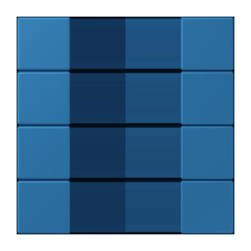 Jung - Abdeckung/Bedienelement für Installationsschalterprogramme Tastensatz 4fach LC 504 TSA 211 bleu ceruleen 31