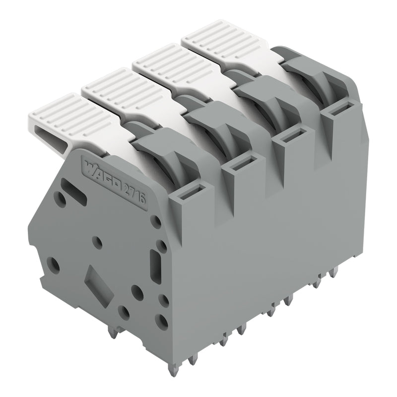 WAGO - Leiterplattenklemme Hebel 2716-104 16mm²,grau − 30 Stück