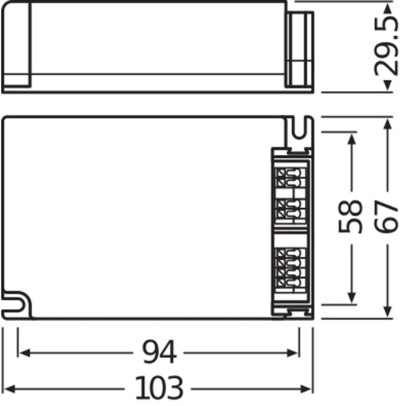 OSRAM BETRIEBSGERÄTE - LED-Betriebsgerät OTI DALI 25/220-240 700 LT2 DIMUNV1