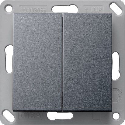 Gira - Bussystem-Tastwippe RF Wandsender 2f KNX 517828 Anthrazit