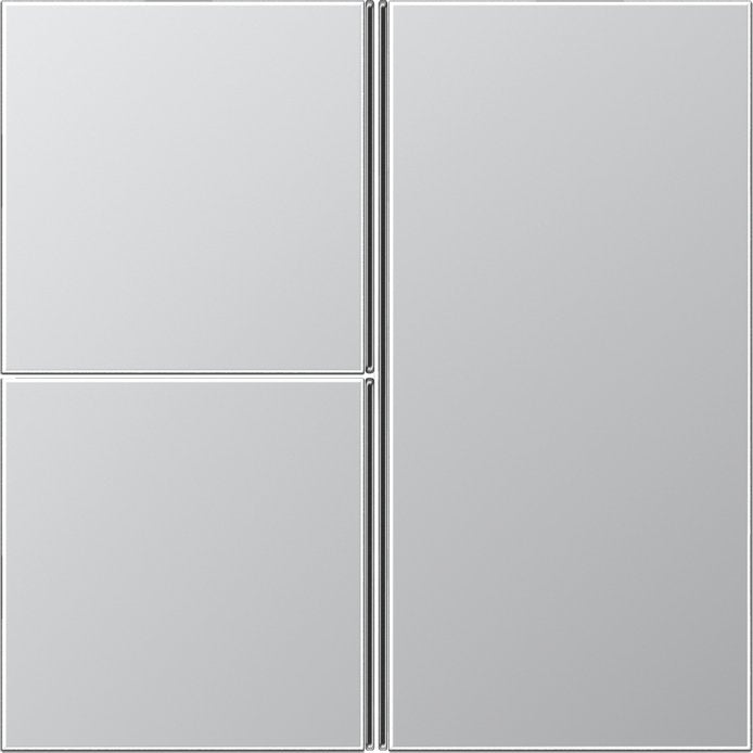 Jung - Abdeckung/Bedienelement für Installationsschalterprogramme Tastensatz 3-fach alu AL 2403 TSA komplett