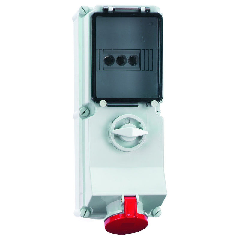 Bals Elektrotech - CEE-Steckdose abschaltbar, abgesichert (IEC 60309) Wandsteckdose abschaltbar 1776 abgesichert 16A 5p