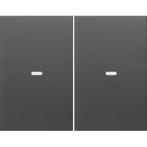 Berker - Abdeckung/Bedienelement für Installationsschalterprogramme Tast-Abdeckung 2f. anth 80960375