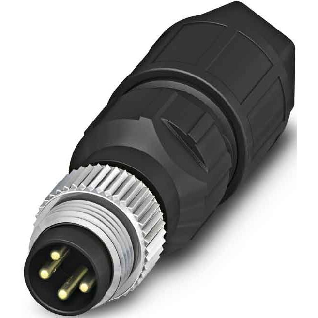Phoenix Contact - Rundsteckverbinder, feldkonfektionierbar (Industriesteckverbinder) Sensorsteckverbinder SACC-M 8MS-4QO-0,5-M St.,4p M8 gerade
