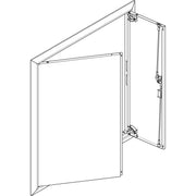 ABN - Tür/Bedientableau (Schaltschrank) Blendrahmen mit Volltüre GBRU37T f.Flachvert.,3x7reih