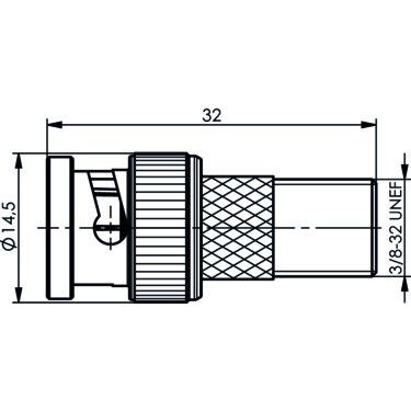 Telegärtner - Koax-Kupplung Adapter BNC-F (M-F) 100023641 − 5 Stück
