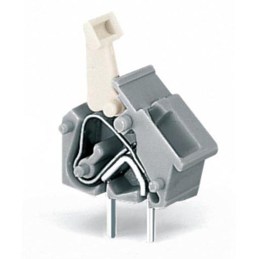 WAGO - Leiterplattenklemme Anreihbare Leiterplattenk. 256-753/999-950 Drücker,2,5mm²,lgr − 100 Stück