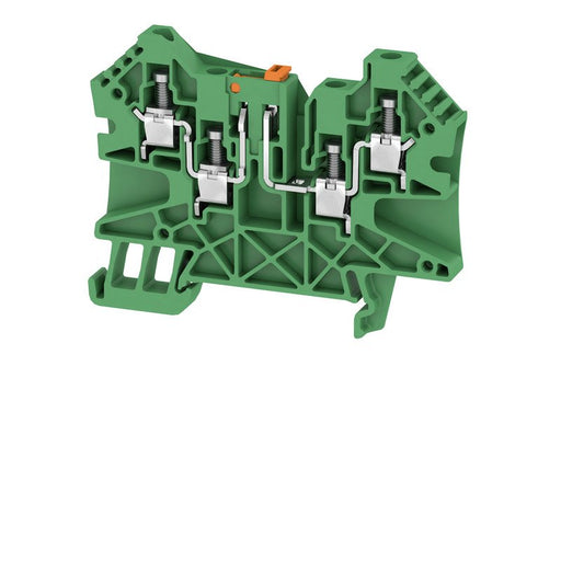 Weidmüller - Trenn- und Messtrenn-Reihenklemme Klemme WTR 4/ZZ GN Schraubanschl.,4mm² − 50 Stück