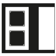 Jung - Abdeckrahmen Rahmen 28 mm A 5582 HBF WW waage/senkrecht