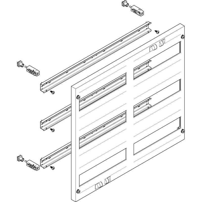 ABN - Verteilerfeld für Installationsverteiler ESPRO-Modul MF2320 flach BxH:500x450mm
