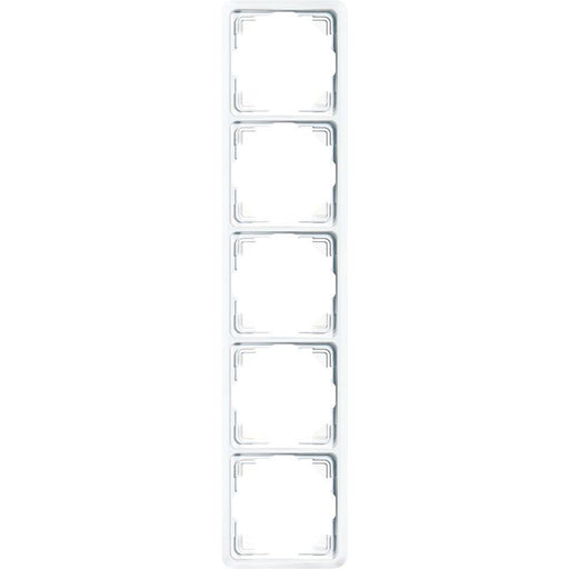 Jung - Abdeckrahmen Rahmen 5-fach aws 5585 WW waage/senkrecht
