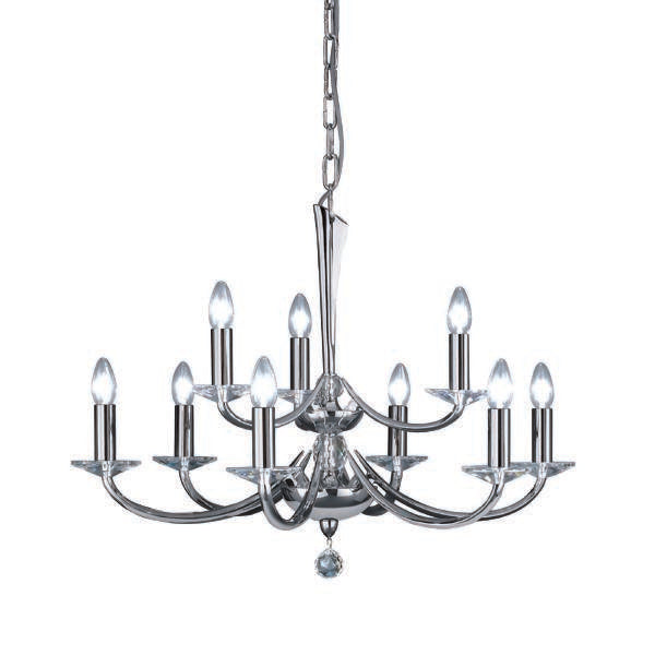 Brumberg Leuchten - Pendelleuchte Krone Bahia 00859009 9Lp., chrom