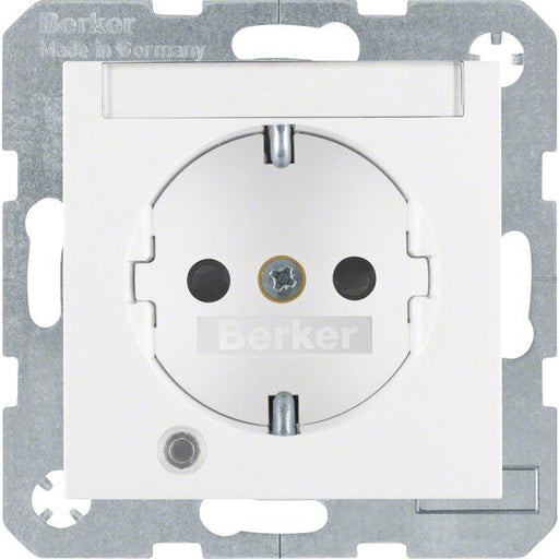 Berker - Steckdose SCHUKO-Steckdose pws/gl 41108989 Kontroll-LED