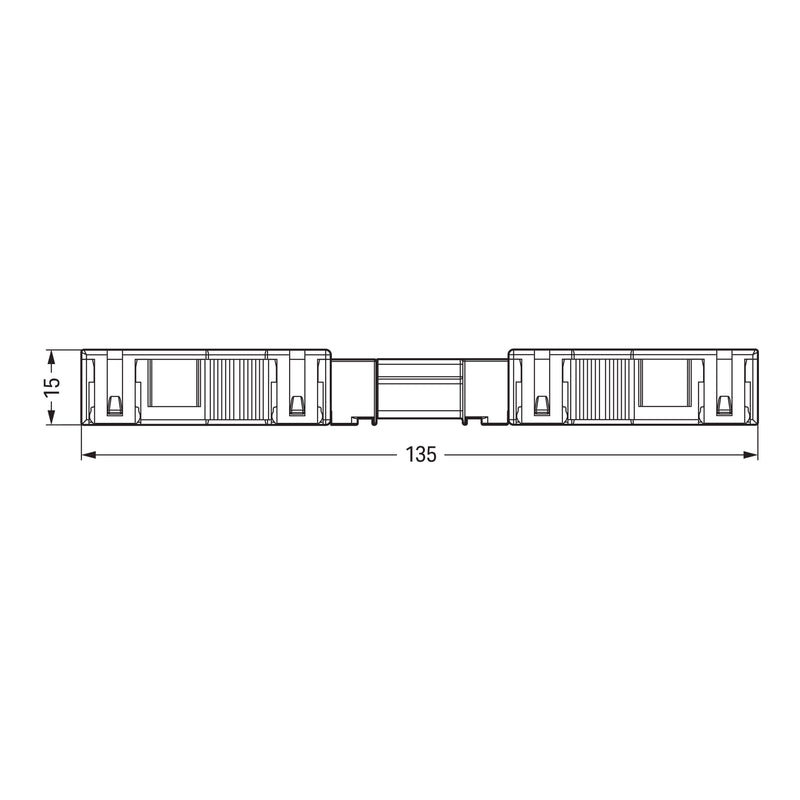 WAGO - Steckverbinder für steckbare Gebäudeinstallation Buchse 770-103 2x0,5-4mmq schwarz