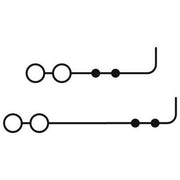 Phoenix Contact - Durchgangs-Reihenklemme Doppelstockklemme PTTBS 2,5-TWIN/2P BU − 50 Stück