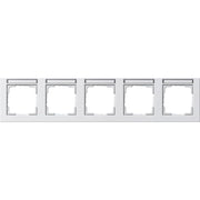 Gira - Abdeckrahmen 5f.rws/matt 109522 waagerecht, bruchsi