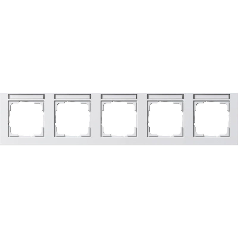 Gira - Abdeckrahmen 5f.rws/matt 109522 waagerecht, bruchsi