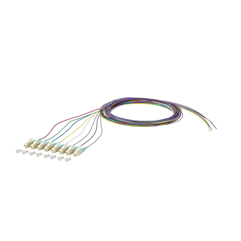Metz Connect - LWL-Pigtail OpDAT Pigtail LC-PC 150M1JO0020E8 OM3 8 Farben − 8 Stück