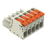 WAGO GmbH & Co. KG - Ein- und mehrpolige Klemmenleiste 1-Leiter-Federleiste 831-1105/322-000 Push-inCAGECLAMP,lgr − 12 Stück