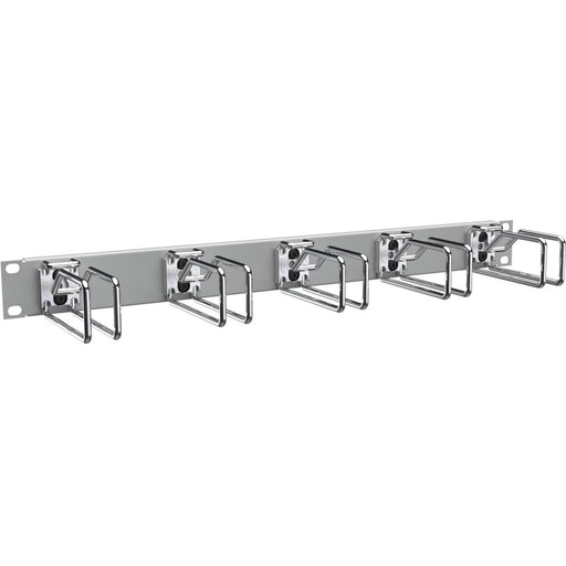 Enoc - Komponente für Verdrahtung, Kabeleinführung und -fixierung (Gehäuse/Schaltschr.) Querrangierpanel CPM 01-RAL 7035 1 HE, gr/chrom