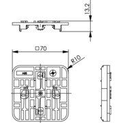 Telegärtner - Tragschienenadapter Hutschienenadapter 100021364 für AP-Set